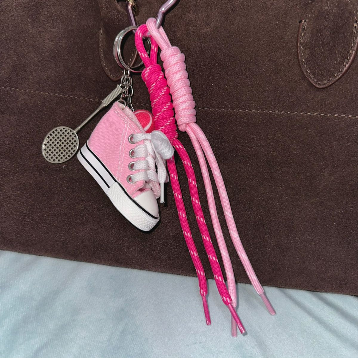 LABUBU CANVAS SHOES KEYCHAIN