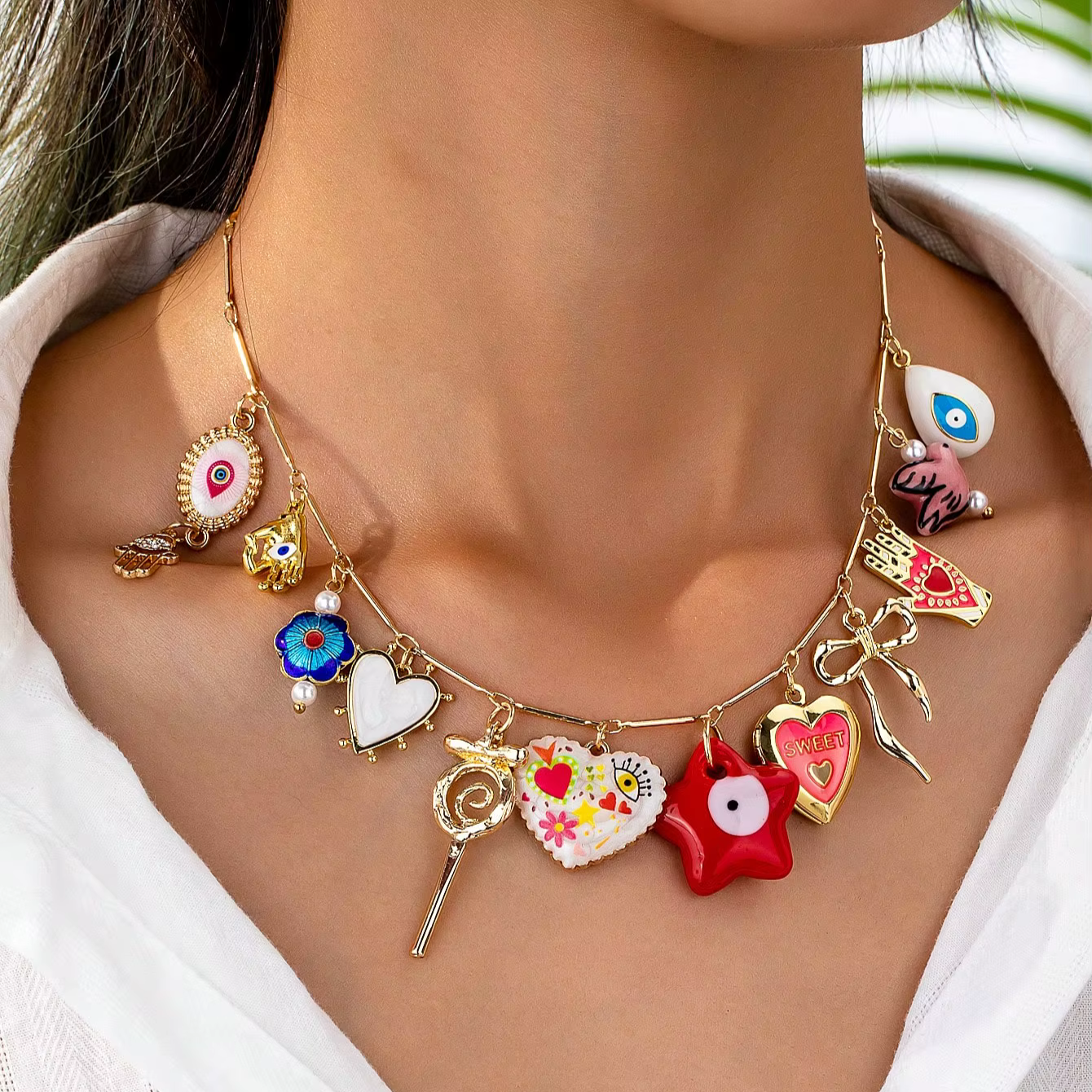 HAPPINESS CHARM NECKLACE