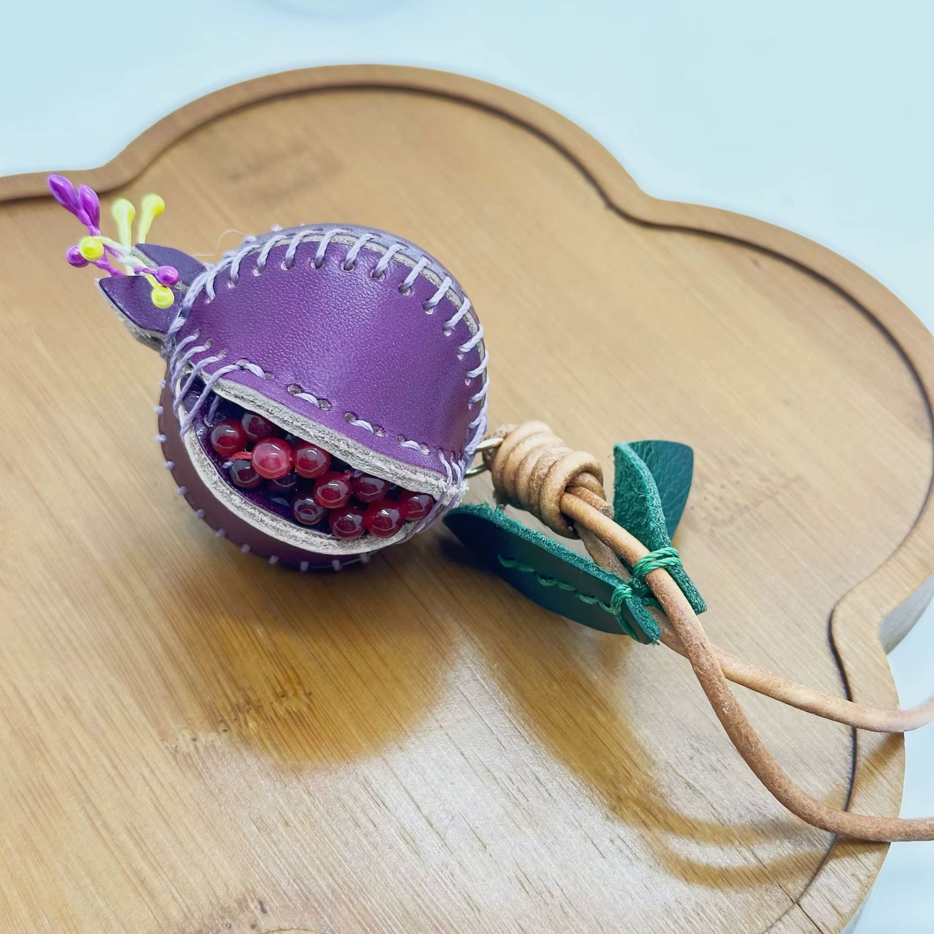 POMEGRANATE FRUIT BAG CHARM