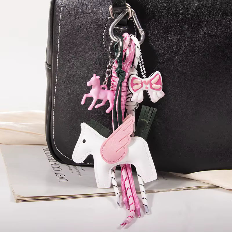 PEGASUS BAG CHARM WITH TASSEL