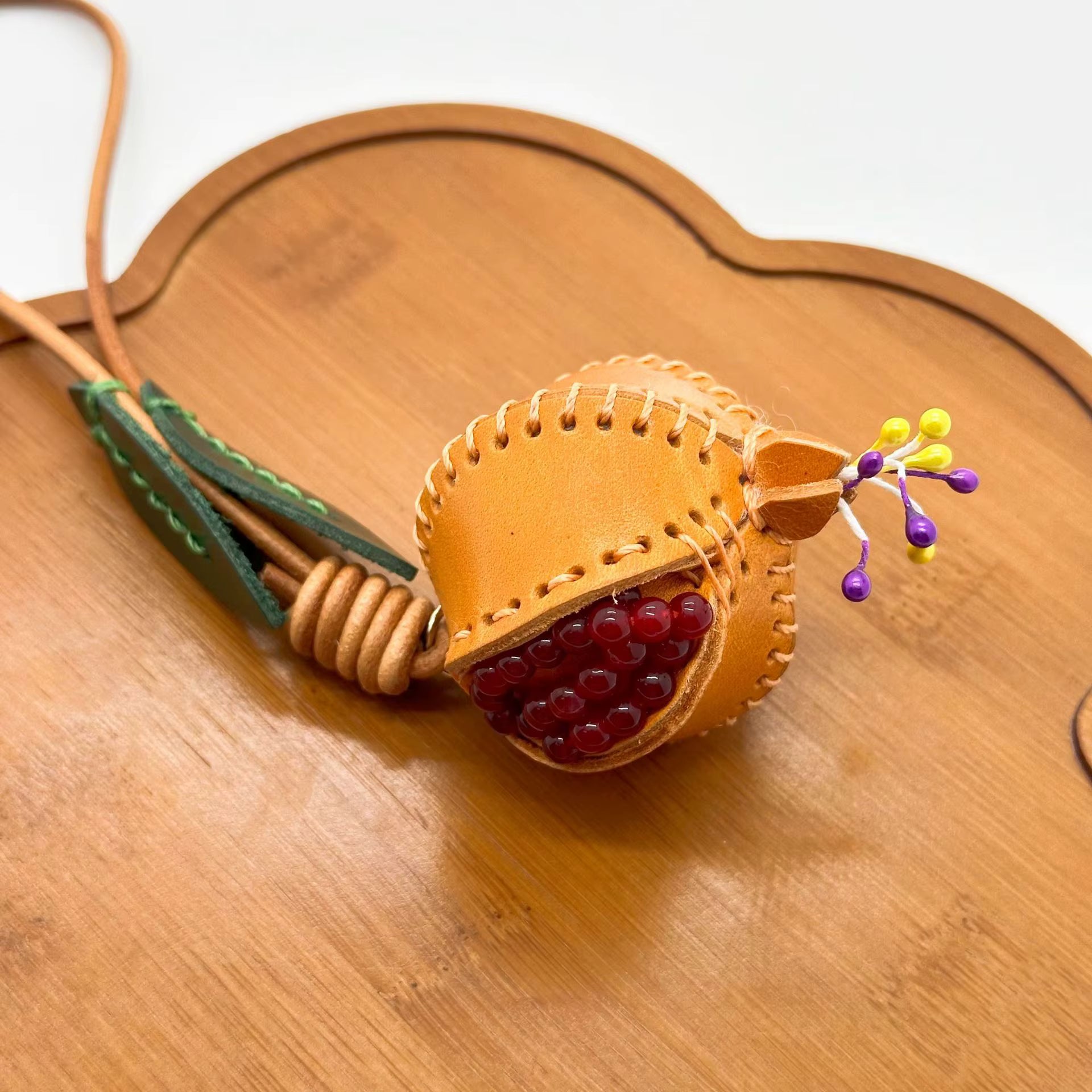 POMEGRANATE FRUIT BAG CHARM