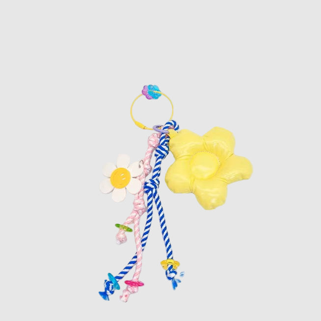 GLOSSY PUFFY BLOOM BAG CHARM