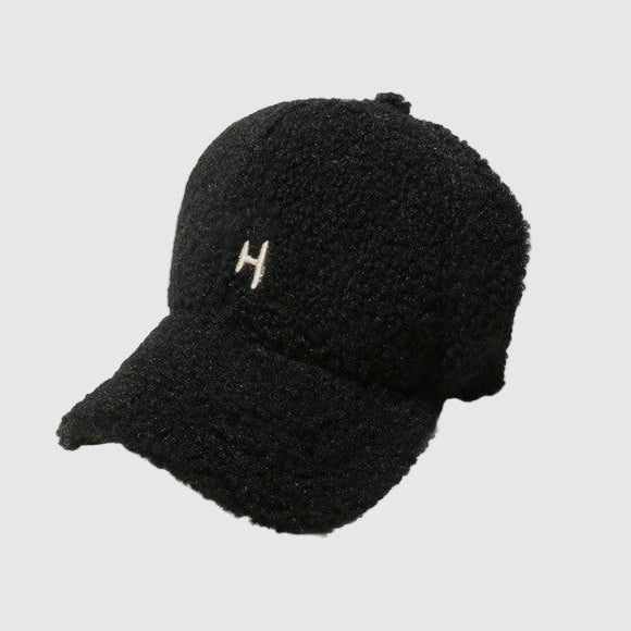 Black sherpa cap