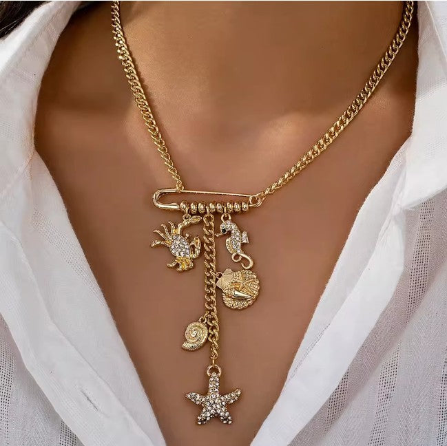 SEA BREEZE CHARM NECKLACE