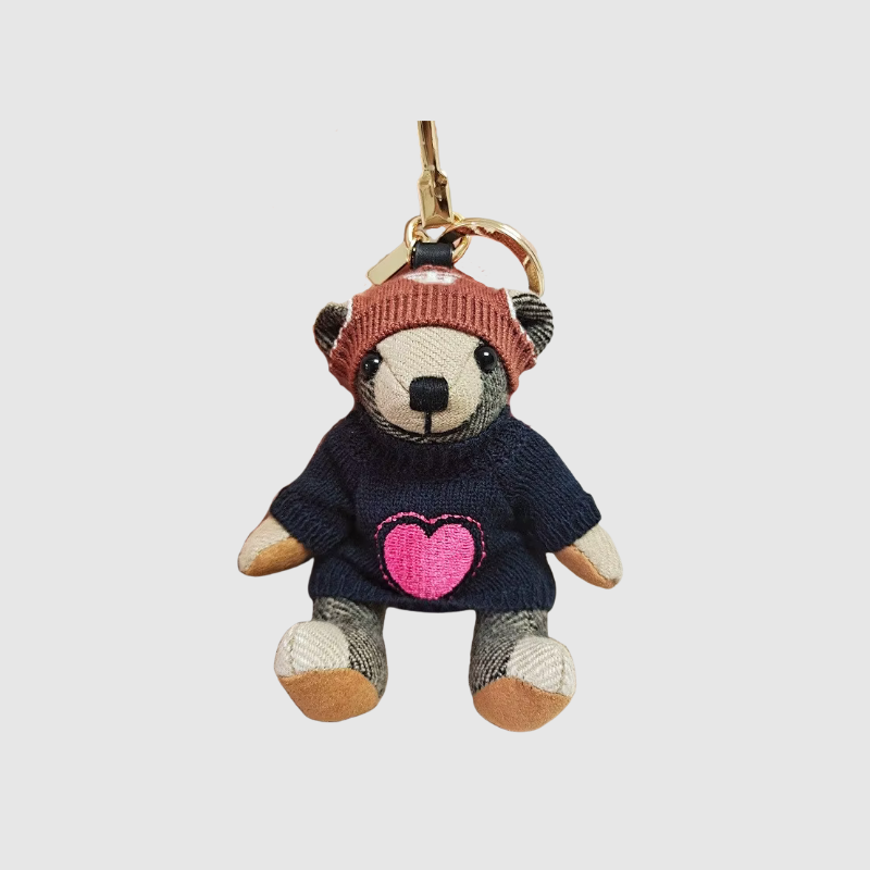 THOMAS BEAR WITH BEANIE KEYCHAIN