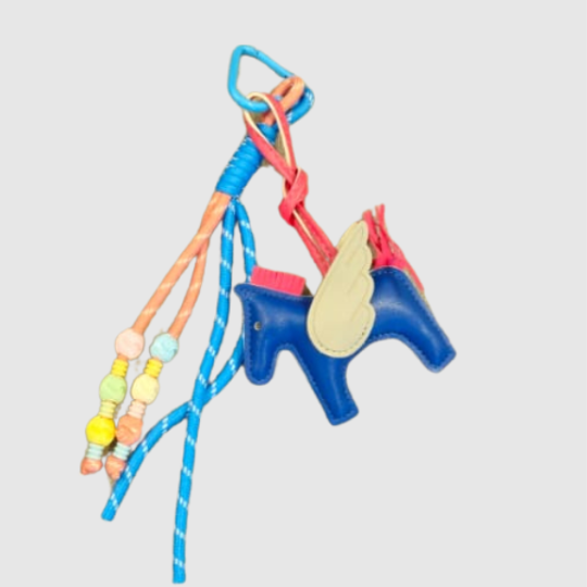 PEGASUS BAG CHARM WITH TASSEL
