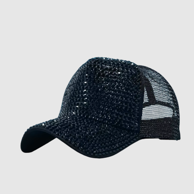THE STUDDED MESH EDGE CAP