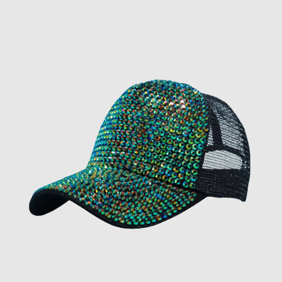 THE STUDDED MESH EDGE CAP