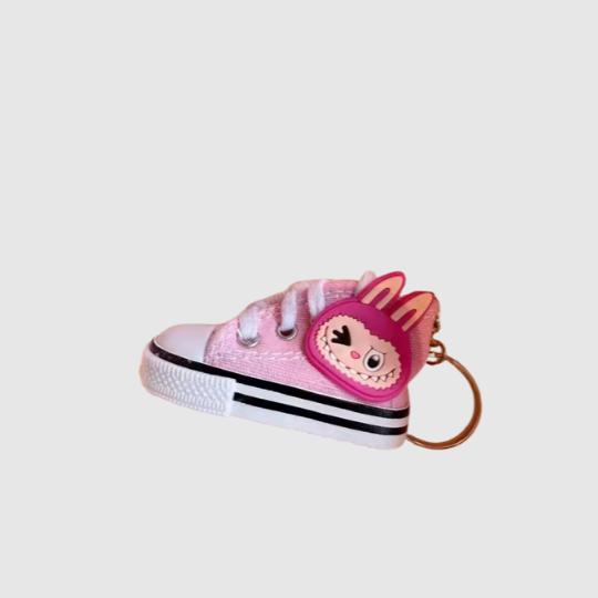LABUBU CANVAS SHOES KEYCHAIN