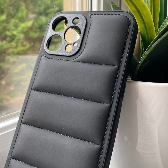 CHARMPOP BLACK PUFFER CASE BLACK PUFFER CASE
