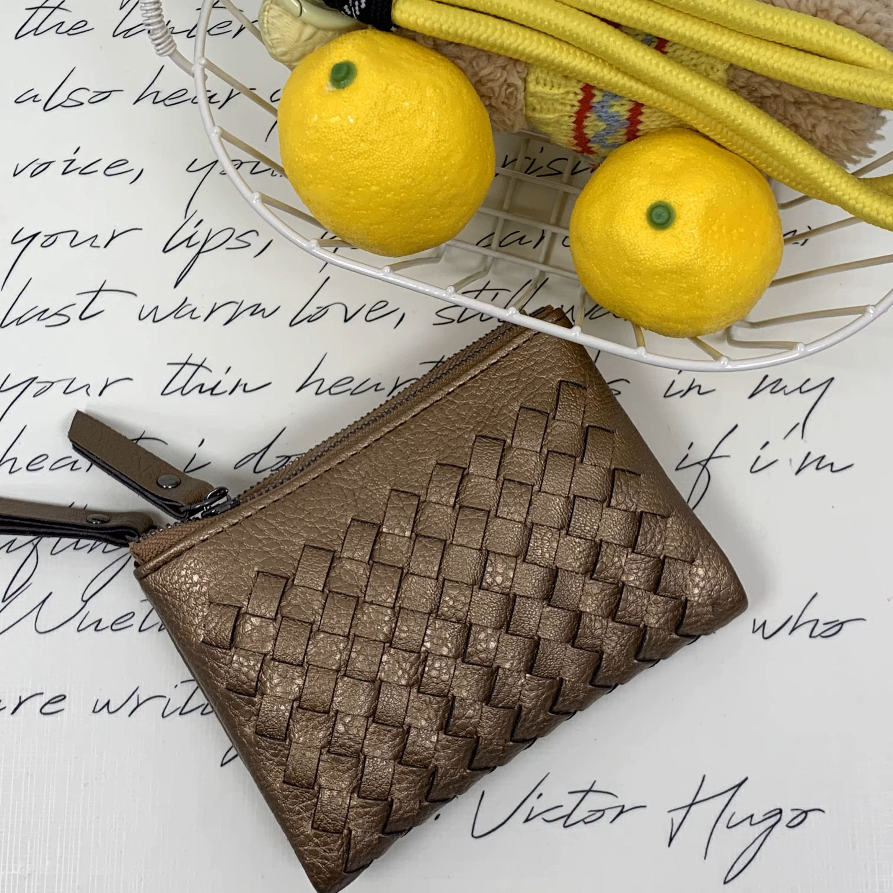 CHARMPOP Charm Compact Wallet Charm Compact Wallet | Woven Vegan Leather Wallet | Charmpop Lebanon