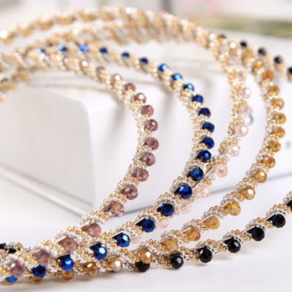 CHARMPOP CRYSTAL BEADED HEADBAND CRYSTAL BEADED HEADBAND
