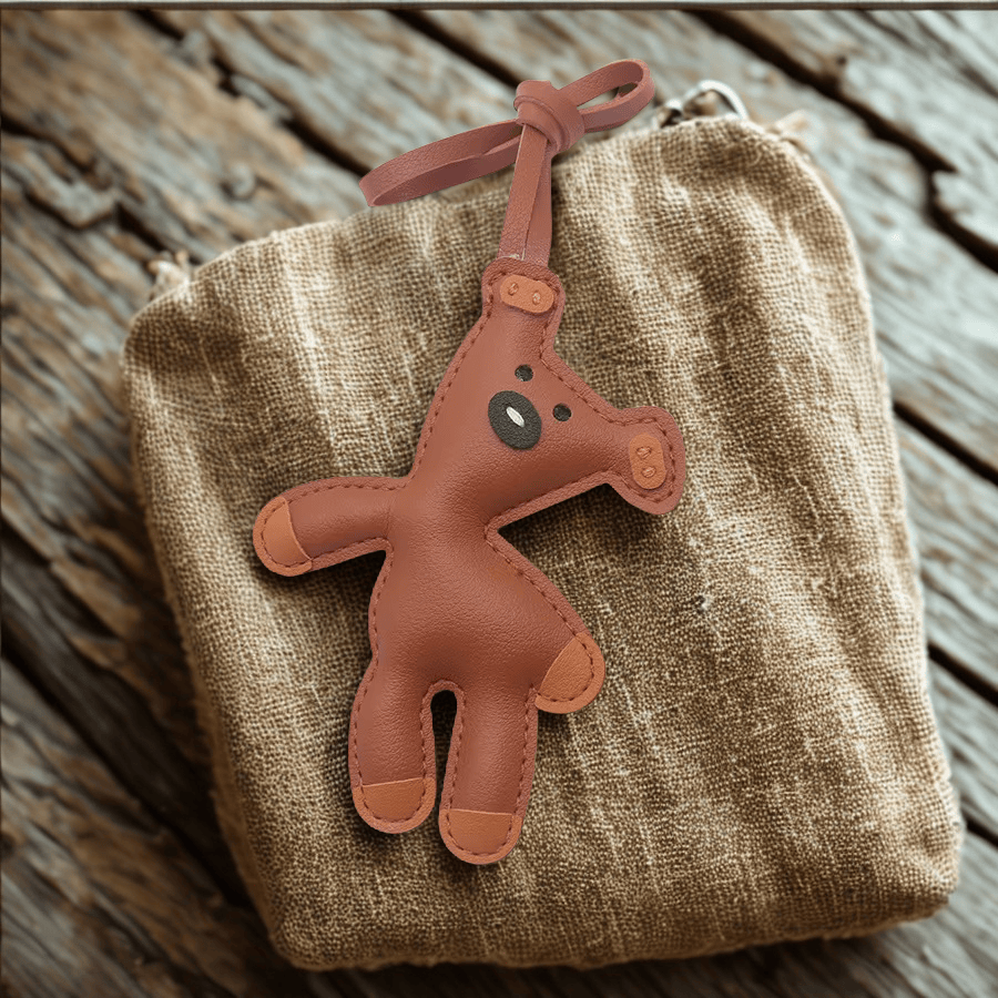 CHARMPOP MR. BEAN TEDDY LEATHER CHARM MR. BEAN TEDDY LEATHER CHARM