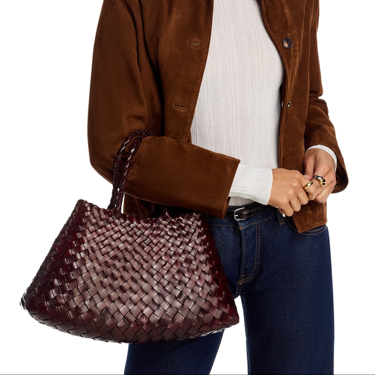 CHARMPOP Romina Short Romina Short | Woven Vegan Leather Bag | Charmpop Lebanon