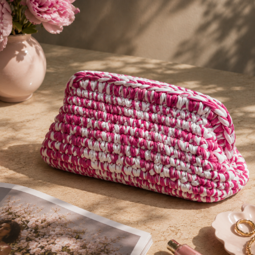 CHARMPOP THE ARIEL CROCHET CLUTCH THE ARIEL CROCHET CLUTCH
