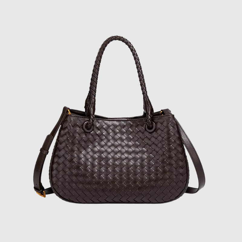 CHARMPOP Velora Velora | Woven Vegan Leather Tote | Charmpop Lebanon