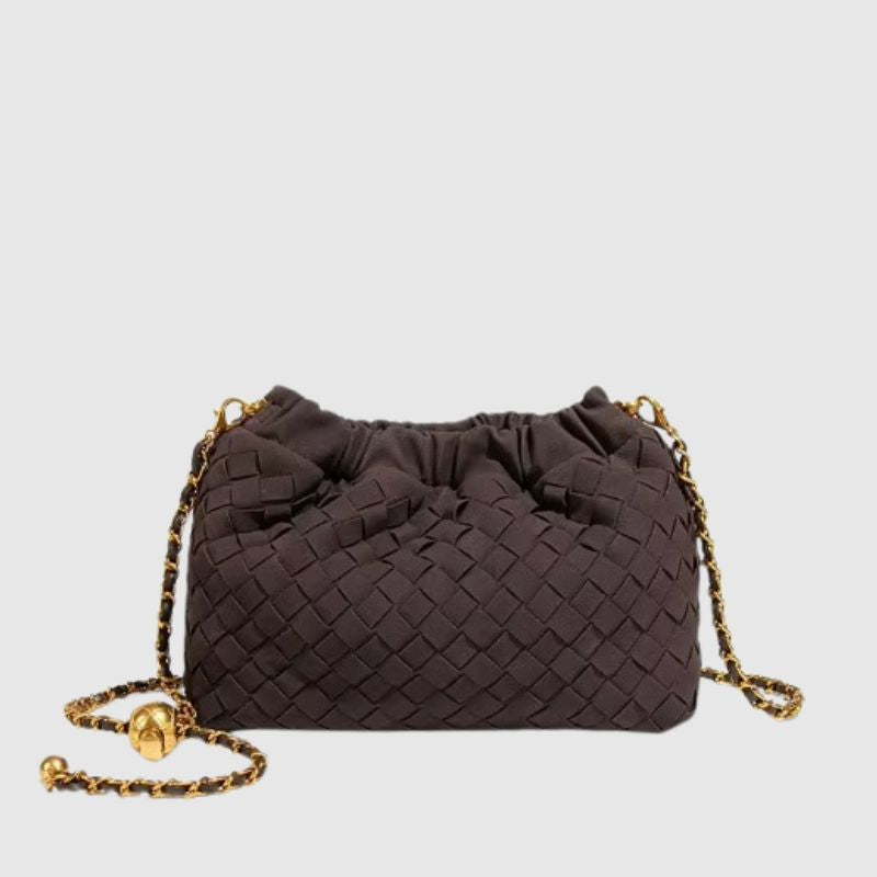 CHARMPOP Viona Viona | Woven Vegan Leather Crossbody Bag | Charmpop Lebanon