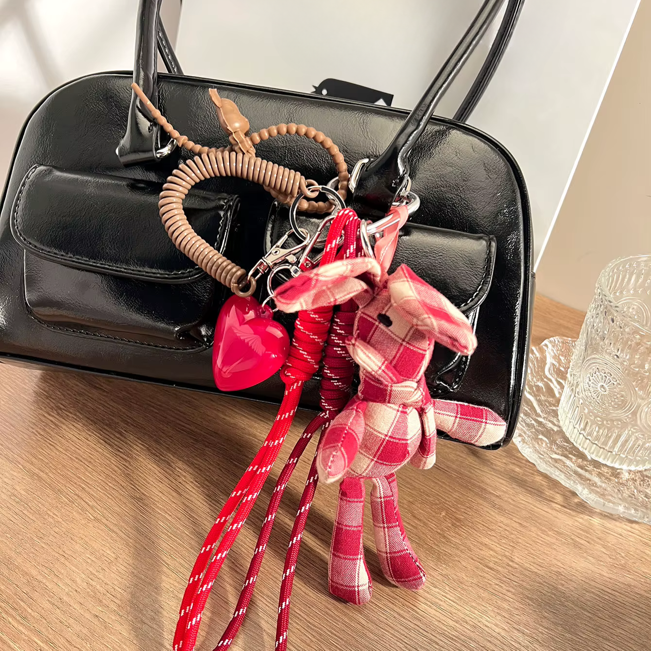 PLAID BUNNY BAG CHARM