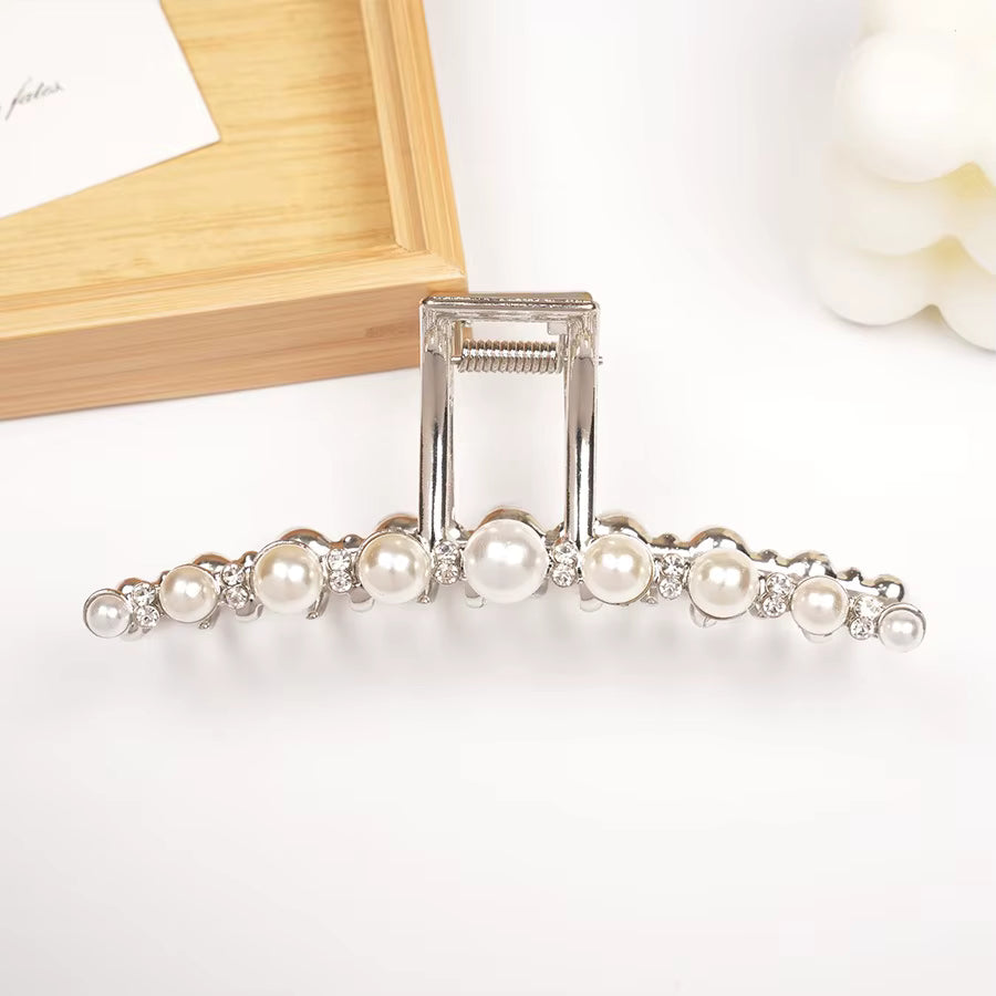 PEARL RHINESTONE HAIR CLAW