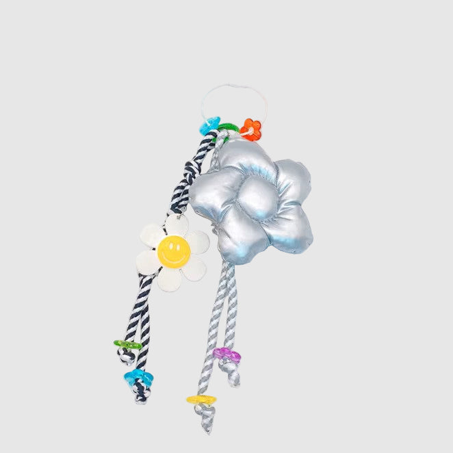 GLOSSY PUFFY BLOOM BAG CHARM