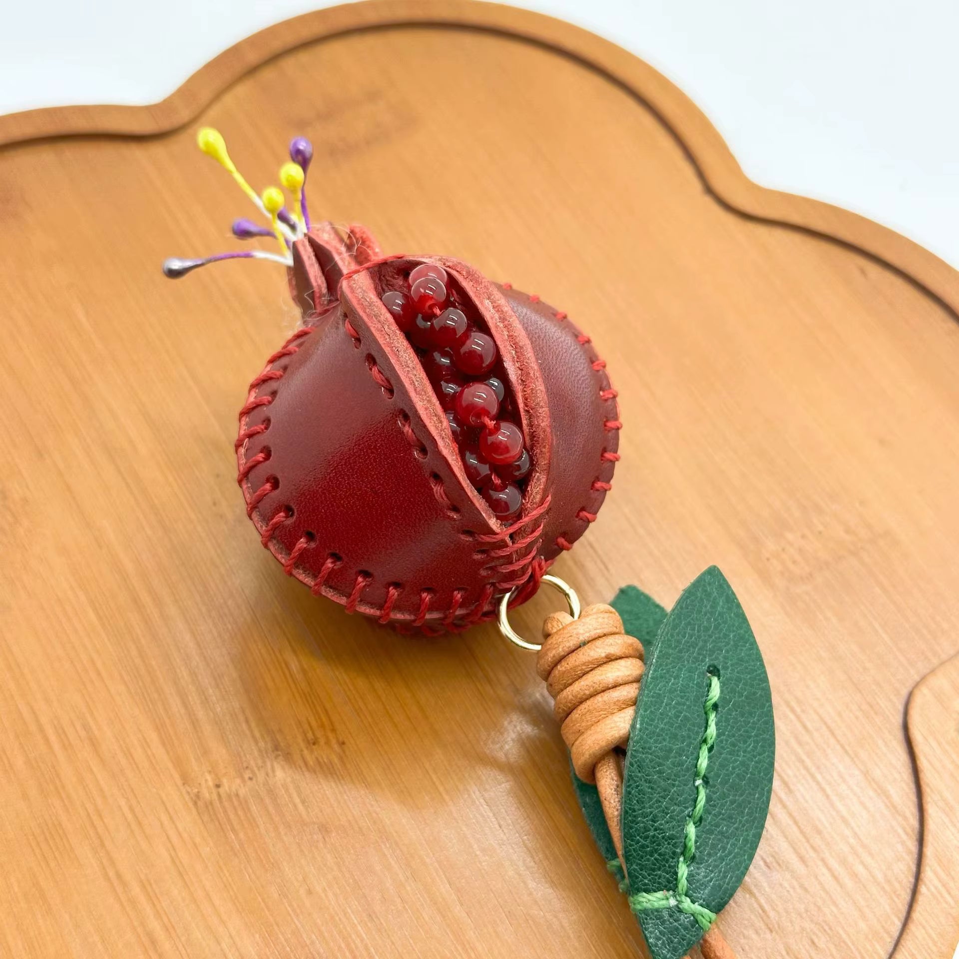 POMEGRANATE FRUIT BAG CHARM