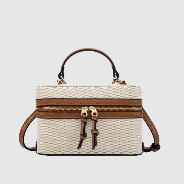 THE CINDY CANVAS VANITY BAG