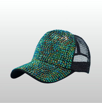 THE STUDDED MESH EDGE CAP