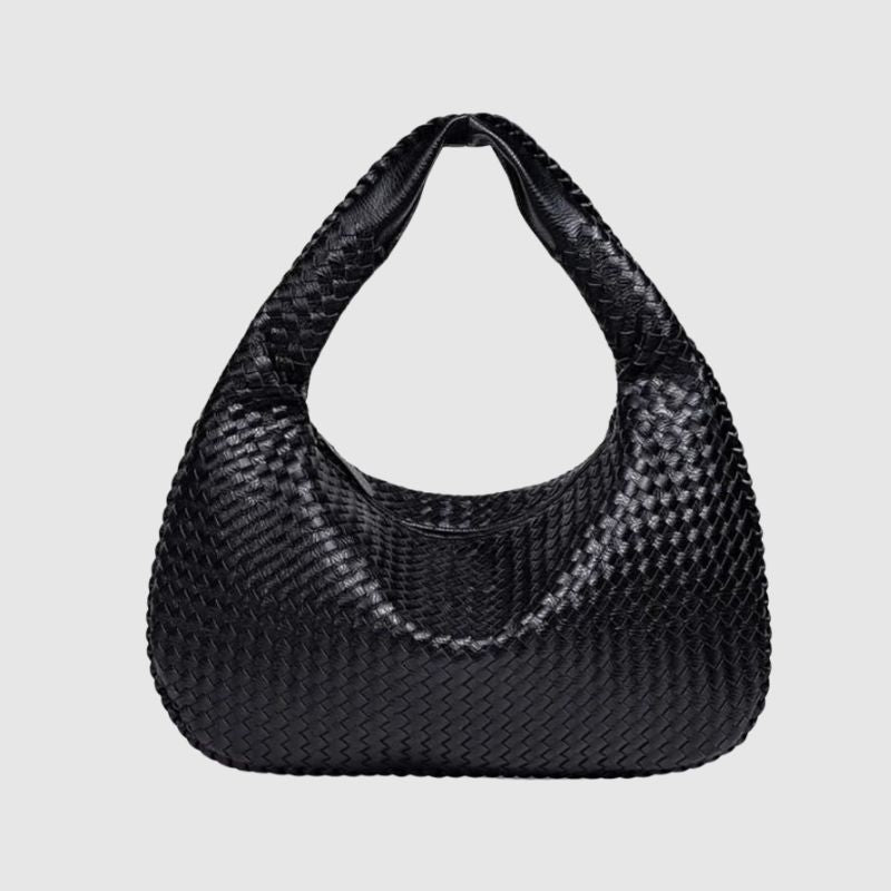 Cassia | Woven Vegan Leather Shoulder Bag | Charmpop Lebanon