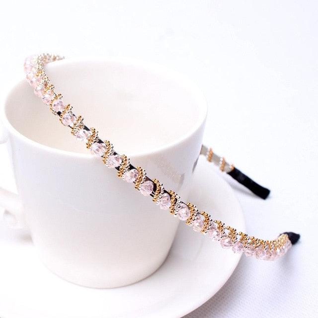 CHARMPOP CRYSTAL BEADED HEADBAND CRYSTAL BEADED HEADBAND