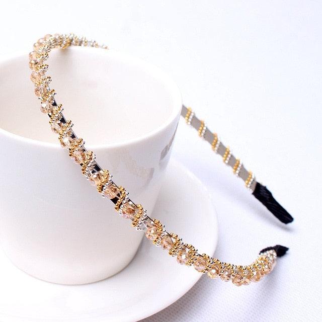 CHARMPOP CRYSTAL BEADED HEADBAND CRYSTAL BEADED HEADBAND
