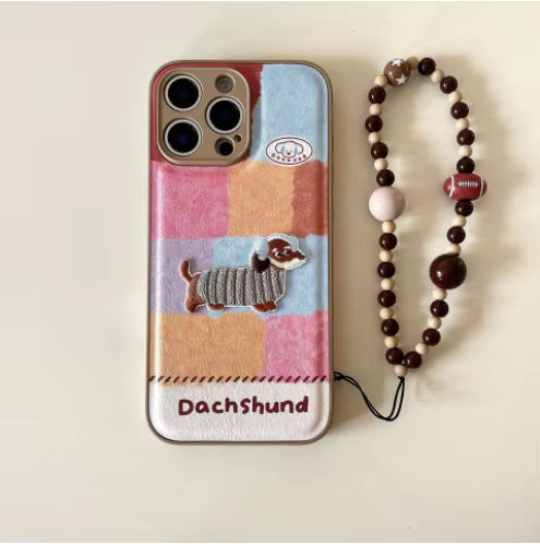 CHARMPOP DACHSHUND QUILTED CASE DACHSHUND QUILTED CASE