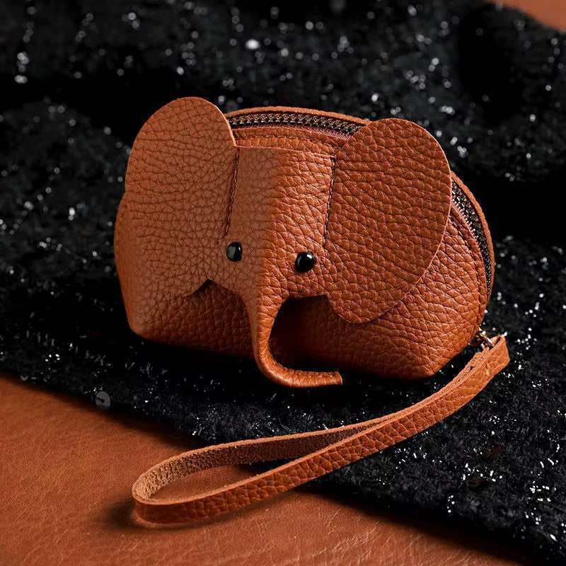 CHARMPOP ELEPHANT MINI ZIP POUCH ELEPHANT MINI ZIP POUCH