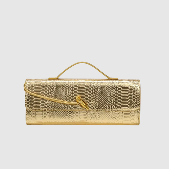 CHARMPOP Lorena Croc Lorena Croc Clutch | Vegan Leather Clutch | Charmpop Lebanon