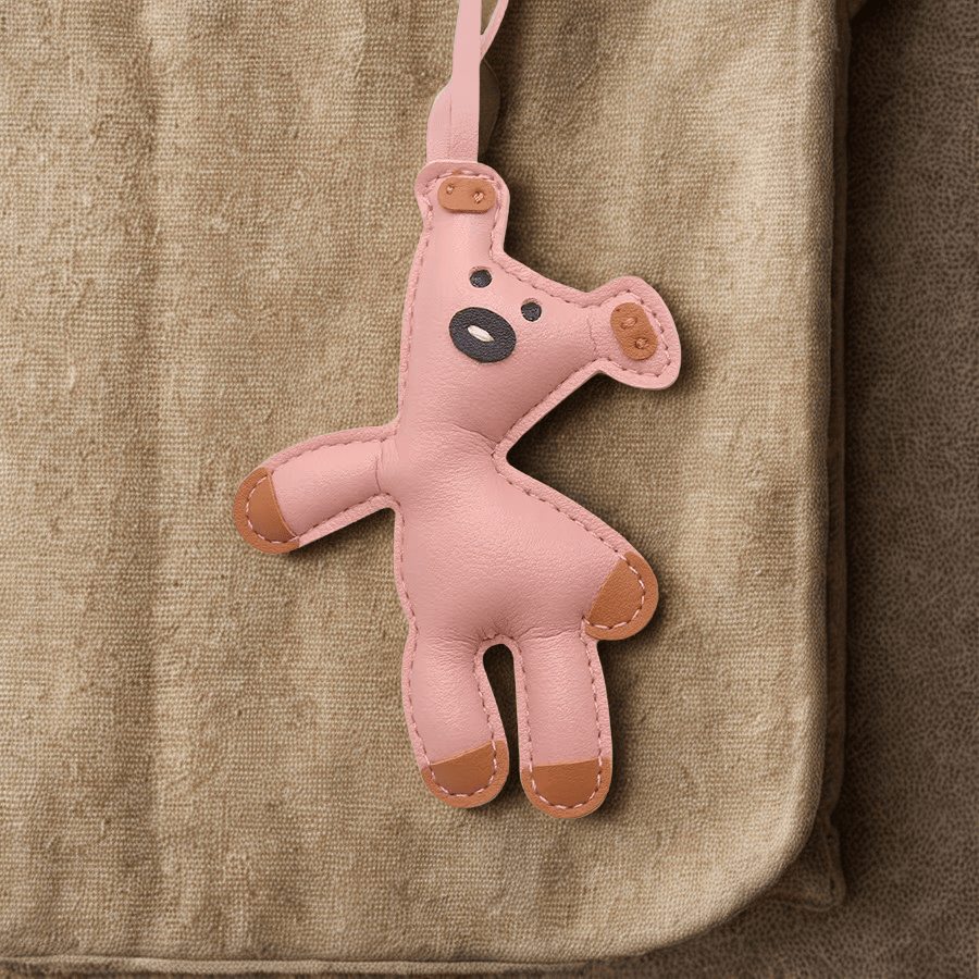 CHARMPOP MR. BEAN TEDDY LEATHER CHARM MR. BEAN TEDDY LEATHER CHARM