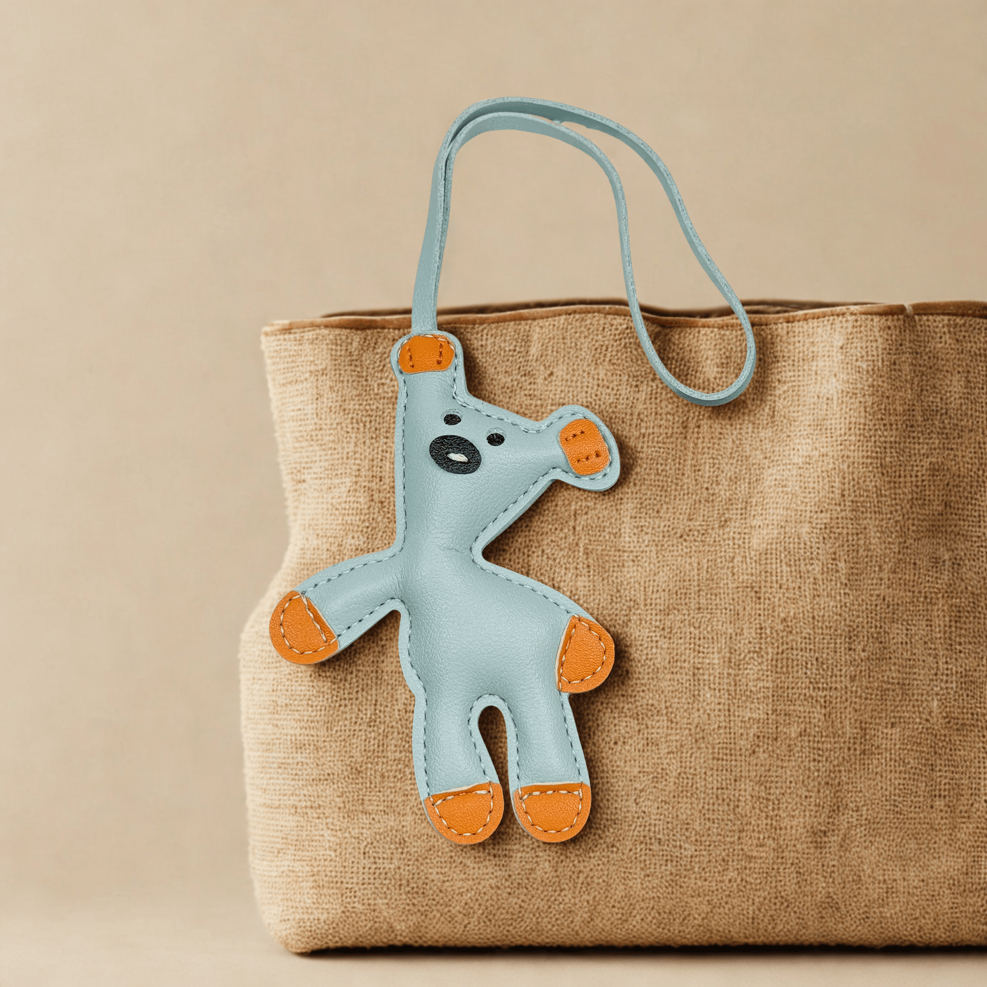 CHARMPOP MR. BEAN TEDDY LEATHER CHARM MR. BEAN TEDDY LEATHER CHARM