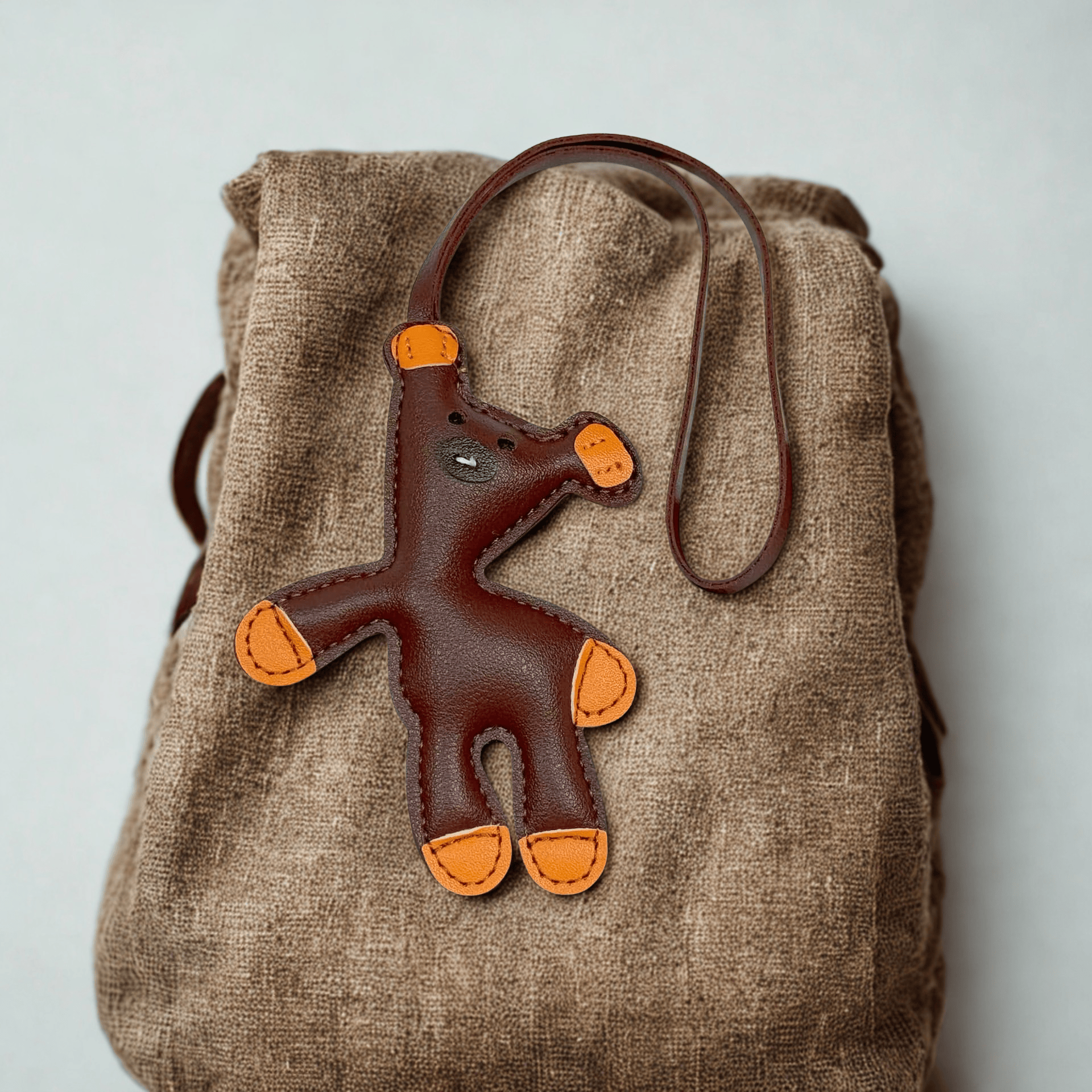 CHARMPOP MR. BEAN TEDDY LEATHER CHARM MR. BEAN TEDDY LEATHER CHARM