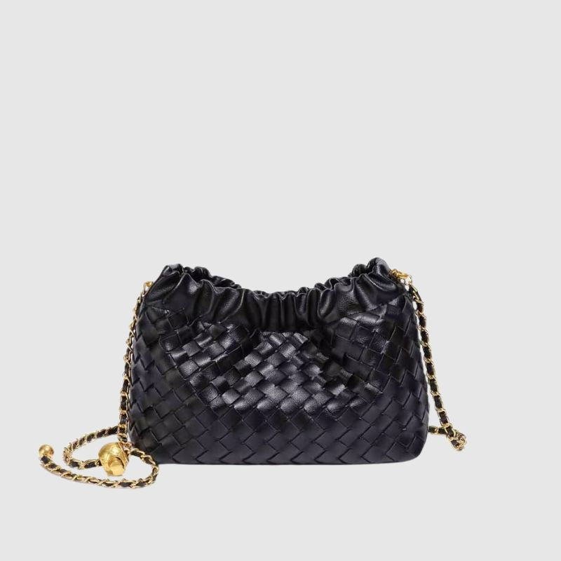 CHARMPOP Nolia Nolia | Woven Vegan Leather Crossbody Bag | Charmpop Lebanon