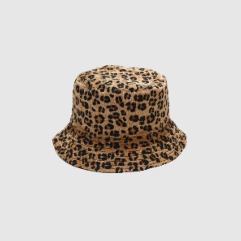 CHARMPOP THE LEOPARD PRINT BUCKET HAT THE LEOPARD PRINT BUCKET HAT