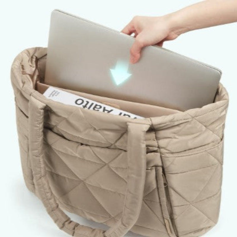CHARMPOP Valentina Valentina | Puffer Travel Tote with Luggage Strap | Charmpop Lebanon
