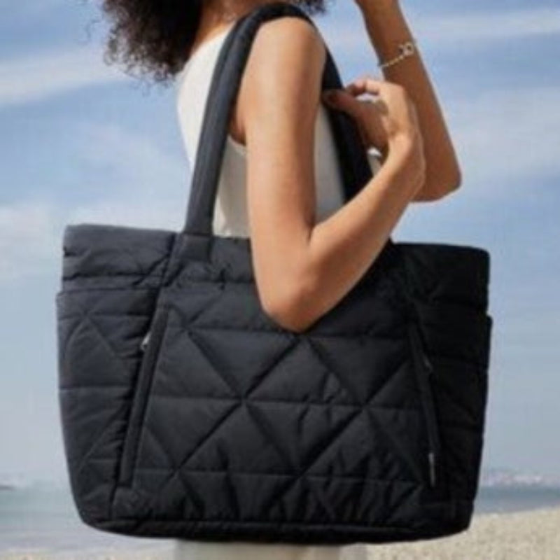 CHARMPOP Valentina Valentina | Puffer Travel Tote with Luggage Strap | Charmpop Lebanon