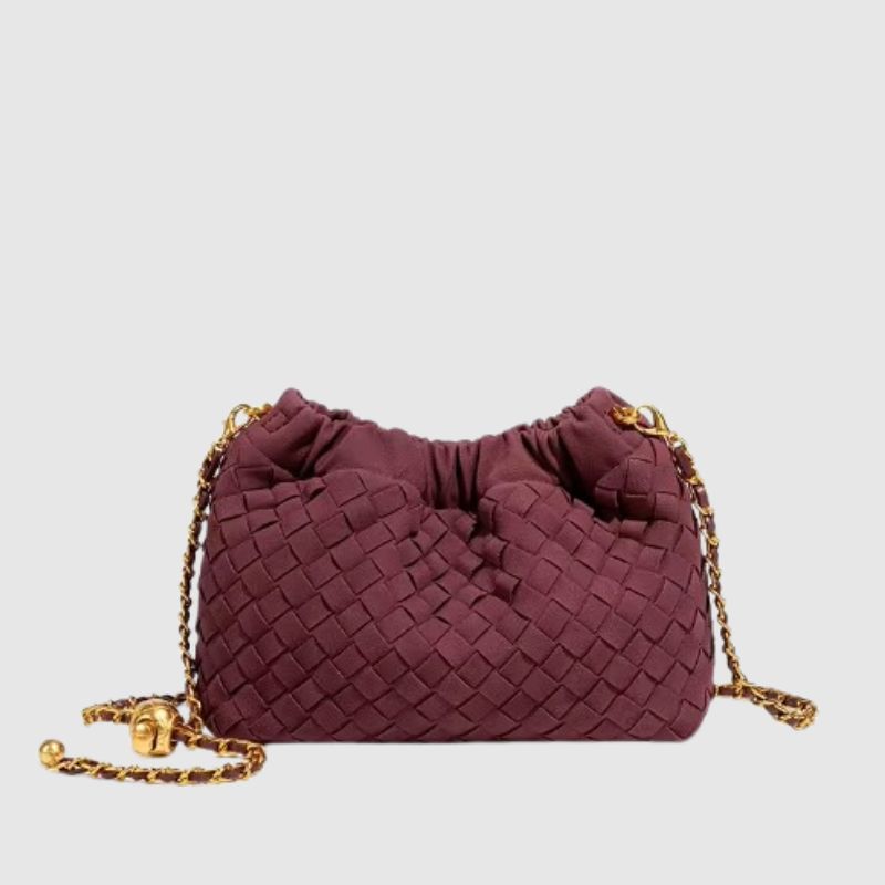 CHARMPOP Viona Viona | Woven Vegan Leather Crossbody Bag | Charmpop Lebanon