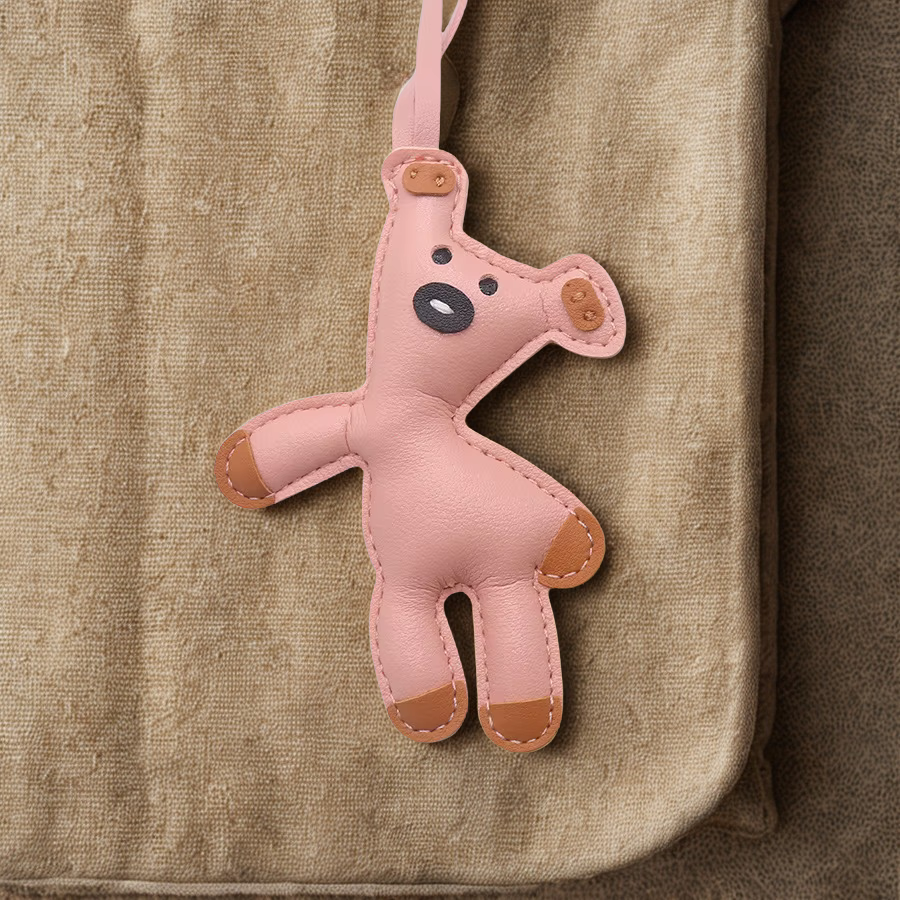 MR. BEAN TEDDY LEATHER CHARM