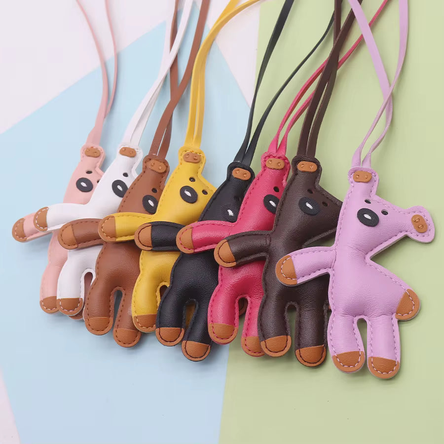 MR. BEAN TEDDY LEATHER CHARM