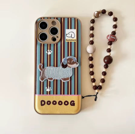 DACHSHUND BLUE STRIPES CASE